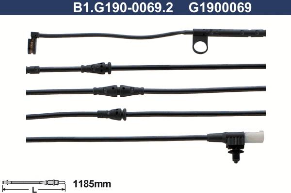 Galfer B1.G190-0069.2 - Warnkontakt, Bremsbelagverschleiß alexcarstop-ersatzteile.com