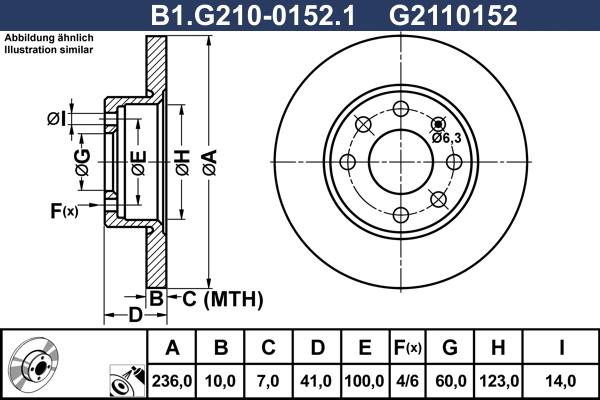 Galfer B1.G210-0152.1 - Bremsscheibe alexcarstop-ersatzteile.com