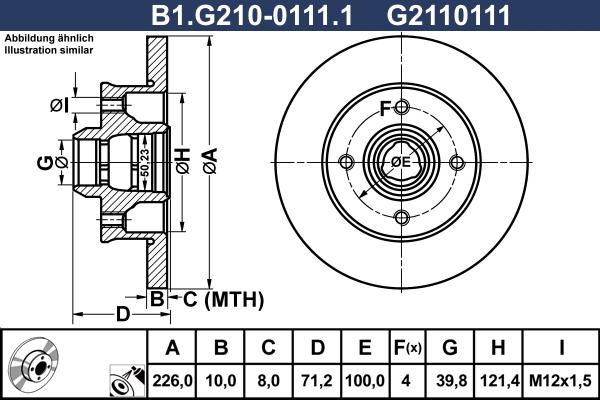 Necto WN455 - Bremsscheibe alexcarstop-ersatzteile.com