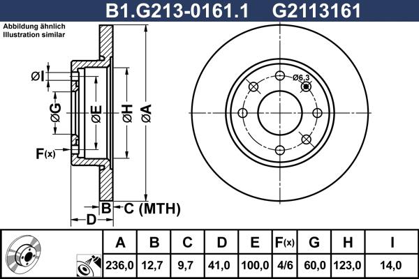 Galfer B1.G213-0161.1 - Bremsscheibe alexcarstop-ersatzteile.com