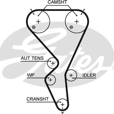 Gates 5615XS - Zahnriemen alexcarstop-ersatzteile.com
