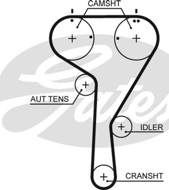 Gates K035680XS - Zahnriemensatz alexcarstop-ersatzteile.com