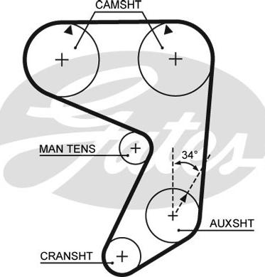 Gates 5004 - Zahnriemen alexcarstop-ersatzteile.com