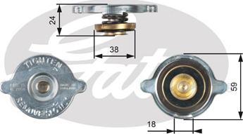 Gates RC113 - Verschlussdeckel, Kühler alexcarstop-ersatzteile.com