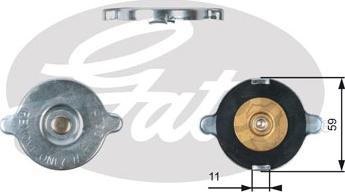 Gates RC117 - Verschlussdeckel, Kühler alexcarstop-ersatzteile.com