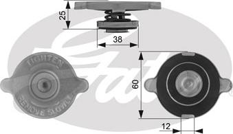 Gates RC132 - Verschlussdeckel, Kühler alexcarstop-ersatzteile.com