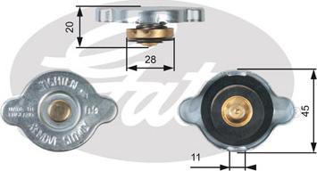 Gates RC124 - Verschlussdeckel, Kühler alexcarstop-ersatzteile.com