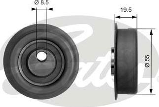 Gates T41047 - Spannrolle, Zahnriemen alexcarstop-ersatzteile.com