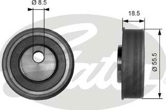 Gates T41038 - Spannrolle, Zahnriemen alexcarstop-ersatzteile.com