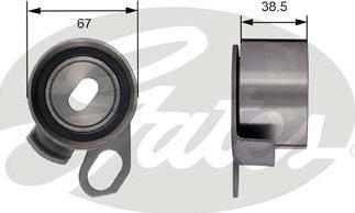 Gates T41196 - Spannrolle, Zahnriemen alexcarstop-ersatzteile.com