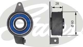 Gates T41144 - Spannrolle, Zahnriemen alexcarstop-ersatzteile.com