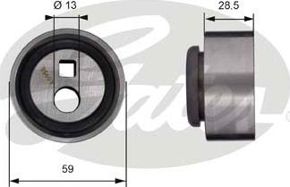 Gates T41130 - Spannrolle, Zahnriemen alexcarstop-ersatzteile.com