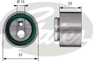 Gates T41258 - Spannrolle, Zahnriemen alexcarstop-ersatzteile.com