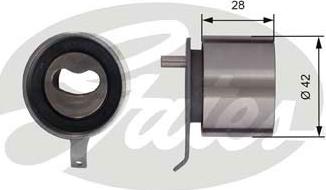 Gates T41267 - Spannrolle, Zahnriemen alexcarstop-ersatzteile.com