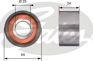 Gates T41234 - Spannrolle, Zahnriemen alexcarstop-ersatzteile.com