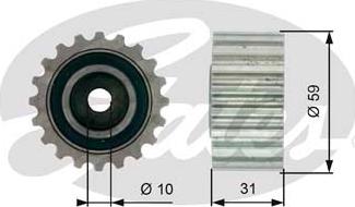 Gates T41236 - Umlenk / Führungsrolle, Zahnriemen alexcarstop-ersatzteile.com