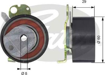 Gates T43050 - Spannrolle, Zahnriemen alexcarstop-ersatzteile.com