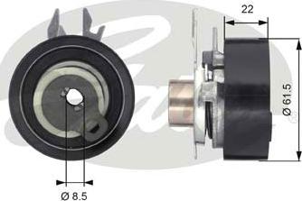 Gates T43061 - Spannrolle, Zahnriemen alexcarstop-ersatzteile.com