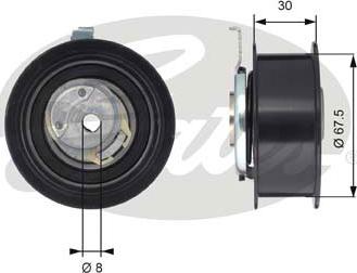 Gates T43062 - Spannrolle, Zahnriemen alexcarstop-ersatzteile.com