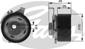 Gates T43003 - Spannrolle, Zahnriemen alexcarstop-ersatzteile.com