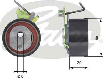 Gates T43088 - Spannrolle, Zahnriemen alexcarstop-ersatzteile.com