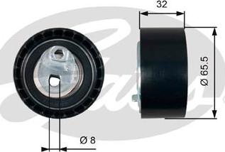 Gates T43035 - Spannrolle, Zahnriemen alexcarstop-ersatzteile.com