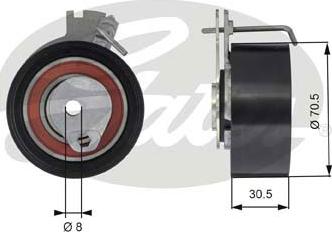 Gates T43159 - Spannrolle, Zahnriemen alexcarstop-ersatzteile.com