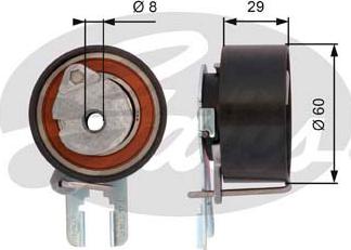 Gates T43158 - Spannrolle, Zahnriemen alexcarstop-ersatzteile.com