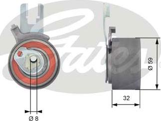 Gates T43165 - Spannrolle, Zahnriemen alexcarstop-ersatzteile.com