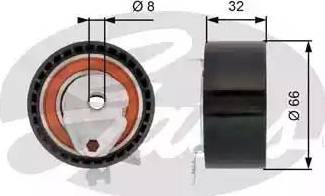 Gates T43168 - Spannrolle, Zahnriemen alexcarstop-ersatzteile.com