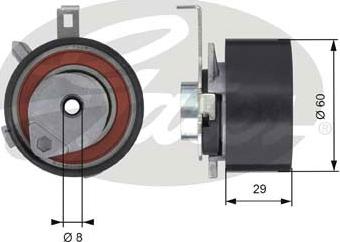 Gates T43115 - Spannrolle, Zahnriemen alexcarstop-ersatzteile.com