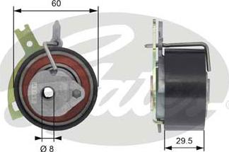 Gates T43186 - Spannrolle, Zahnriemen alexcarstop-ersatzteile.com