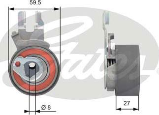 Gates T43173 - Spannrolle, Zahnriemen alexcarstop-ersatzteile.com