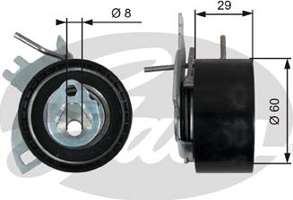 Gates T43246 - Spannrolle, Zahnriemen alexcarstop-ersatzteile.com