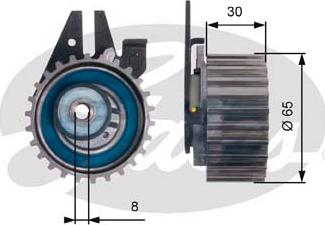 Gates T43211 - Spannrolle, Zahnriemen alexcarstop-ersatzteile.com