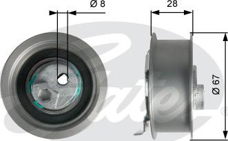 Gates T43237 - Spannrolle, Zahnriemen alexcarstop-ersatzteile.com