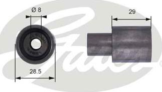 Gates T42051 - Umlenk / Führungsrolle, Zahnriemen alexcarstop-ersatzteile.com