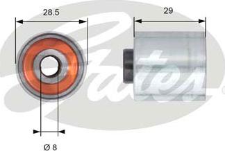 Gates T42148 - Umlenk / Führungsrolle, Zahnriemen alexcarstop-ersatzteile.com