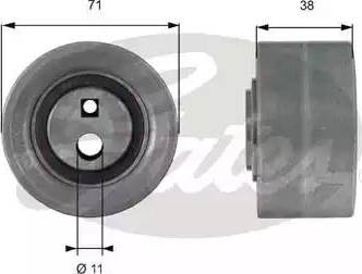 Gates T42163 - Umlenk / Führungsrolle, Zahnriemen alexcarstop-ersatzteile.com