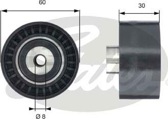 Gates T42188 - Umlenk / Führungsrolle, Zahnriemen alexcarstop-ersatzteile.com