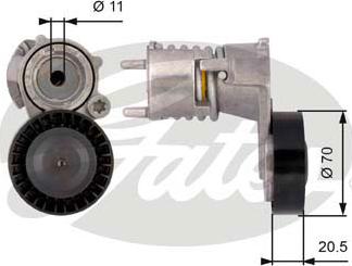 Gates T39117 - Riemenspanner, Keilrippenriemen alexcarstop-ersatzteile.com