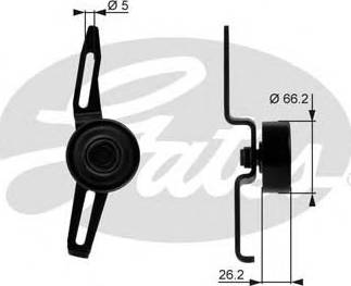 Gates T36066 - Umlenk / Führungsrolle, Keilrippenriemen alexcarstop-ersatzteile.com