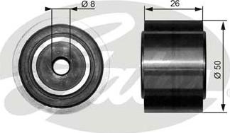 Gates T36191 - Umlenk / Führungsrolle, Keilrippenriemen alexcarstop-ersatzteile.com