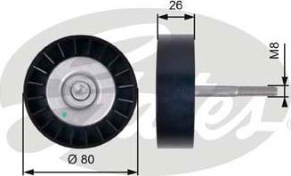 Gates T36399 - Umlenk / Führungsrolle, Keilrippenriemen alexcarstop-ersatzteile.com