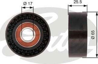 Gates T36394 - Umlenk / Führungsrolle, Keilrippenriemen alexcarstop-ersatzteile.com