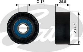 Gates T36754 - Umlenk / Führungsrolle, Keilrippenriemen alexcarstop-ersatzteile.com