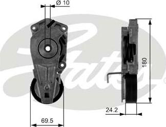 Gates T38405 - Riemenspanner, Keilrippenriemen alexcarstop-ersatzteile.com