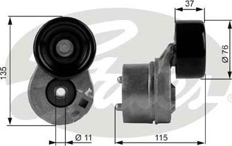 Gates T38431 - Riemenspanner, Keilrippenriemen alexcarstop-ersatzteile.com