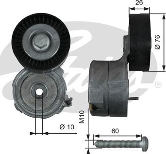 Gates T38423 - Riemenspanner, Keilrippenriemen alexcarstop-ersatzteile.com