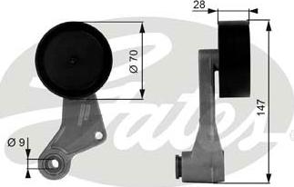 Gates T38065 - Riemenspanner, Keilrippenriemen alexcarstop-ersatzteile.com